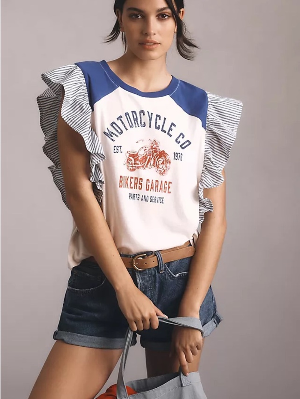 Nwot pilcro reworked ringer tee